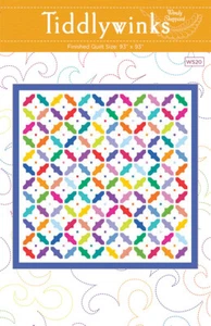 Quilt Pattern TIDDLYWINKS Moda WENDY SHEPPARD FAT QUARTER FRIENDLY - Picture 1 of 4