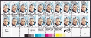 Scott #2699 Theodore von Karman (Rocket Scientist) Plate Block of 20 Stamps MNH - Picture 1 of 2