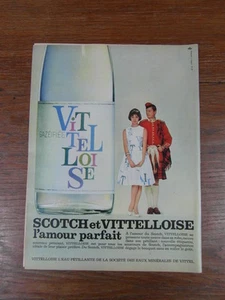 PUBLICITE PRESSE ANCIENNE VINTAGE ADVERT / WHISKY VITTELLOISE amour parfait 1962 - Picture 1 of 1
