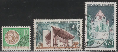France 1964-65 SC# 1096, 1101 - 1102 - Three different stamps - Used Lot # 143 - Image 1 of 2