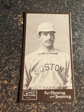 Billy Nash Boston Beaneaters 1895 Mayo Cut Plug N300 1986 Reprint