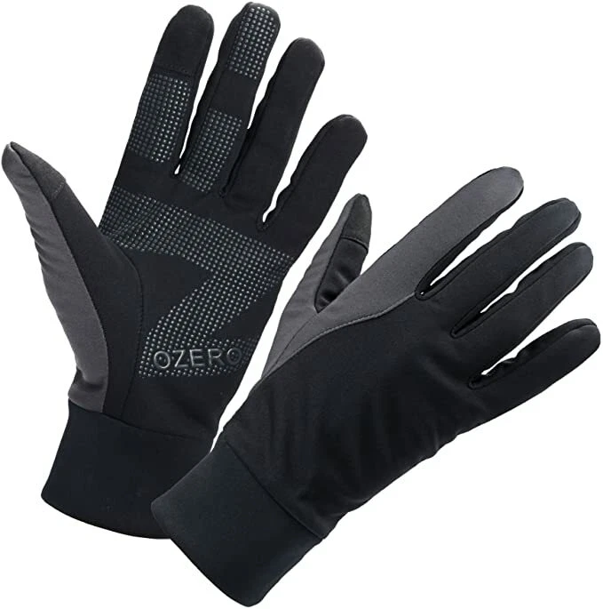OZERO Mens Winter Thermal Gloves Touch Screen Glove Water Black Size 2koq