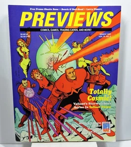 Previews Comics,Games,Cards and More Magazine Vol.V #3 March 1994 Totally Cosmic - Imagen 1 de 2