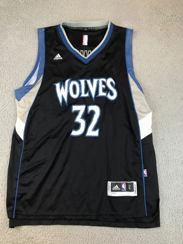 Minnesota Timberwolves Towns #32 Jersey Men's Large Black Sleeveless V-Neck NBA Cover
