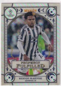 Topps Merlin Chrome Champions League 2022 PF-14 Weston McKennie Prophecy - Bild 1 von 2