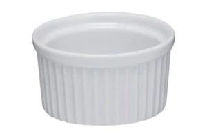 White Ramekin Baking 9cm Cook Kitchen Oven Dish Creme Serving Dipping Dip Brulee - Picture 1 of 1