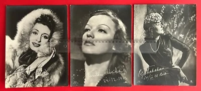 3 x Schauspieler Aushang Foto Großfoto 1942 Kirsten Heiberg  ( F21301 - Bild 1 von 2
