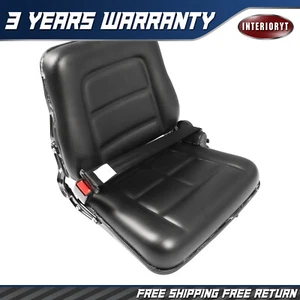 Universal Forklift Seat With Seat Belt For Tractor Loader Excavator Mini Digger - Picture 1 of 13