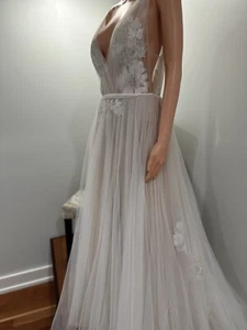 Willowby By Watters Lainie Wedding Dress Size 8 Blush Underlay Romantic Fairy - Picture 1 of 13