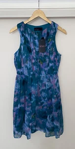 Wish BNWT “Outshine" Silk Dress Size 12 / M Fit Flare Casual Dress RRP $170 - Picture 1 of 12