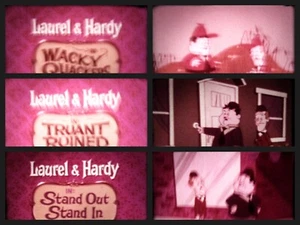 GROUP OF THREE 16mm LAUREL AND HARDY CARTOONS - Picture 1 of 1