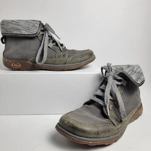 Chaco Chukka Boots Womens Size 7 Barbary Gray Fold Down J106392 Outdoor Camping - Picture 1 of 12