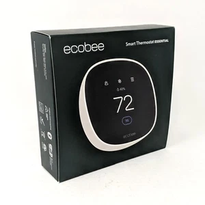 ecobee 2025 Smart Thermostat Essential Programmable Wi-Fi Thermostat - White - Picture 1 of 9