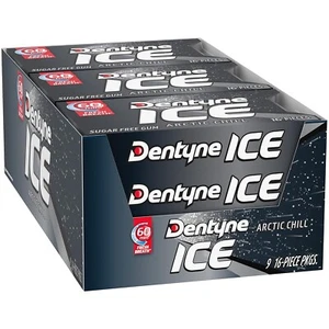 Gomma senza zucchero Dentyne Ice Arctic Chill, 16 pezzi (confezione da 9) (144 pezzi totali) - Foto 1 di 13