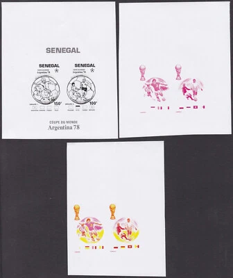 Senegal Sc486 1978 Argentina World Cup, Soccer, FIFA, Sports, Color Trial Proof - Image 1 of 4