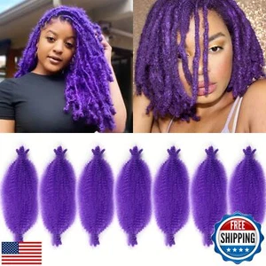 7 Packs Marley Twist Braiding Hair Springy Afro Twist Hair for Faux Locs 8 In - Picture 1 of 5