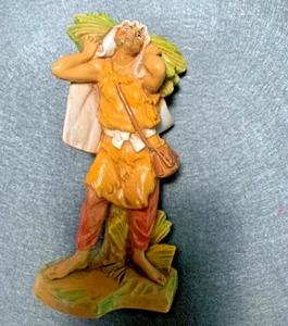 Vintage Fontanini Krippe Dorfbewohner John 153 1995 Italien 5" Figur - Bild 1 von 3