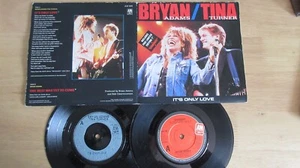 Bryan Adams/Tina Turner It's Only Love Rare 2x7" 1985 *EX/MINT x2**GF* - Picture 1 of 2