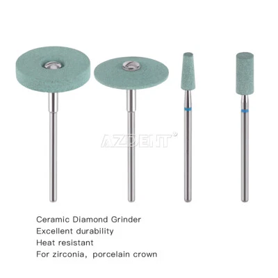 Dental Ceramic Diamond Burs HP Mid-Coarse Grit Grinder Zirconia Porcelain Polish - Image 1 of 4