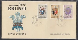 Brunei Scott 268-70 FDC - 1981 boda real - Imagen 1 de 1