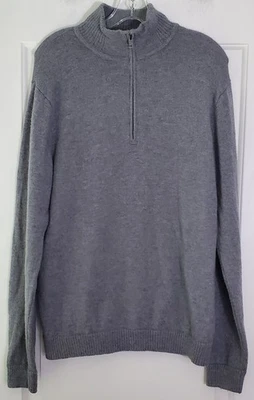 Patagonia Mens Grey LambsWool 1/4 Zip Blended Sweater Pullover - Size M - EUC - Image 1 of 4