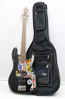 Squier Affinity Precision Bass PJ Bass Guitar W/ Soft Case - Black - Image 1 of 4