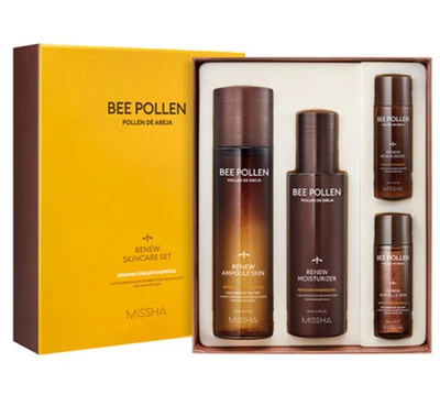 Missha Bee Pollen Renew Special Skincare Set  Ampouler + Toner + Cream Hydrating - Image 1 of 2