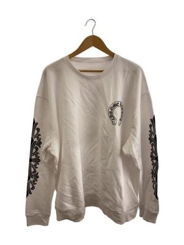 Felpa Felpa girocollo CHROME HEARTS Ferro di cavallo XL Cotone WHT