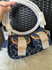 Coach Ashton Baguette Bag In Signature Denim CY700 Limited