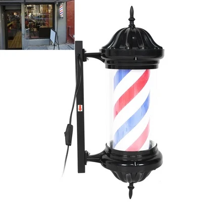 .LED Hair Salon Sign Light Vintage Outdoor Rotating Pole Light For Barber Shop - Bild 1 von 4