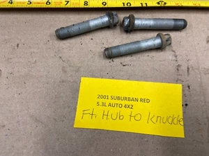1999-2002 GM FRONT HUB TO KNUCKLE BOLTS SET OF 3 - Foto 1 di 8