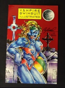 Vampire Swimsuit Illustrated Comic #1 LTD. To 3000 (Only 1000 Signed) Foil Cover - Foto 1 di 8