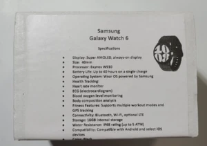 Samsung (SM-R935U) Galaxy Watch 6, Noir - Photo 1 sur 7
