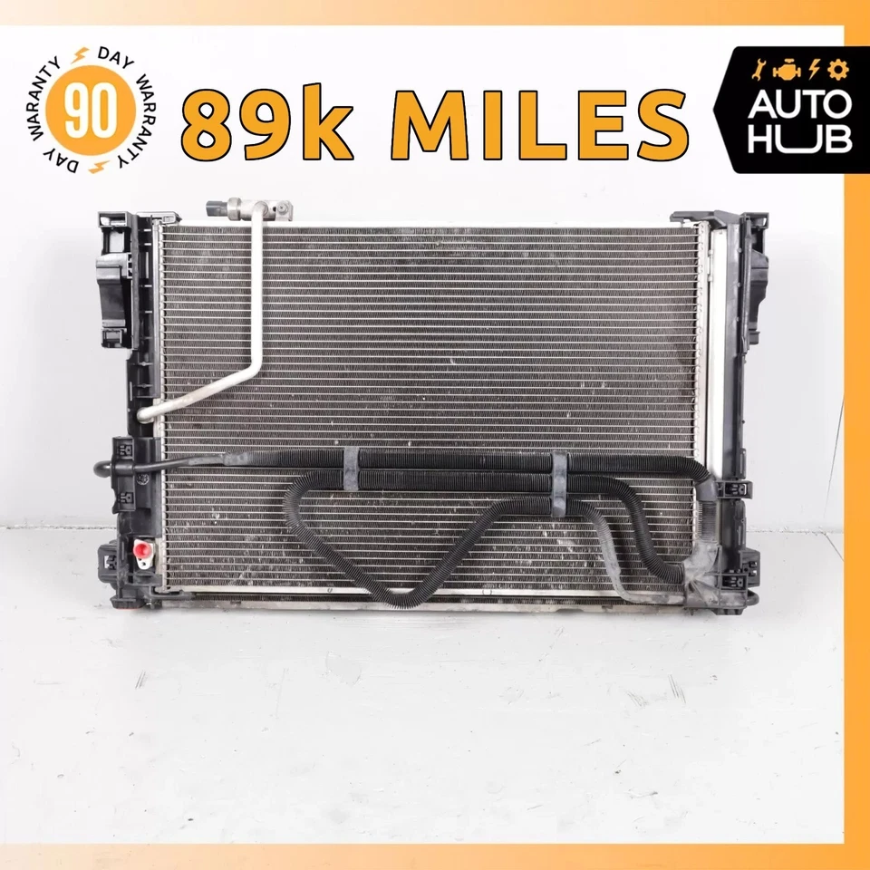 12-16 Mercedes R172 SLK250 Motor Refrigeración Radiador Aire A/C Condensador OEM 89k Foto 1 de 4