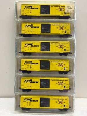 N Scale Kadee Micro Trains MTL 25012 Railbox 6-Pack - Image 1 of 3