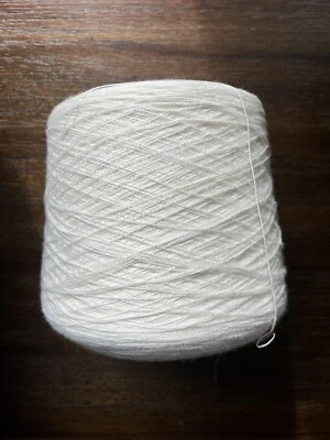 950g  UPW 5% Cashmere 95% Cotton (Machine Washable) Super Fine Yarn Cone 2/32nm - Image 1 of 4