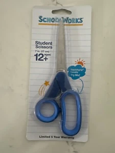 SchoolWorks Student Scissors 7 Inches Squish Grip Handle - Picture 1 of 2