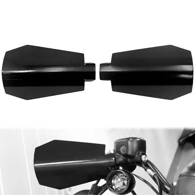 Black Handle Bar Hand Guard Protector Wind Deflector Fit For Harley YAMAHA Honda - Image 1 of 4