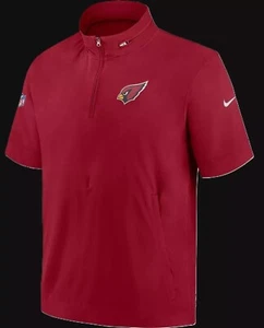Arizona Cardinals Men's Nike Sideline Coaches 1/4-Zip Jacket - New - Picture 1 of 2
