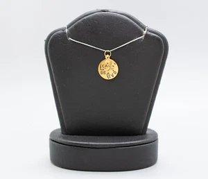 (MA4) 19k Portuguese Yellow Gold Lembranca De Avo Pendant 0.8g 3/4"x1/2" - Picture 1 of 5