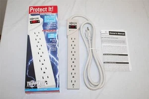 Tripp Lite Surge Protector, 7 AC Outlets, Striker, holds up to 4 block chargers - Picture 1 of 1