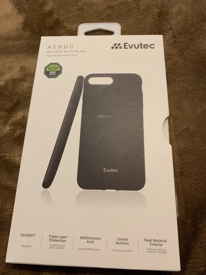 Evutec AERGO Ballistic Nylon - iPhone 7/8 plus -black - Image 1 of 3