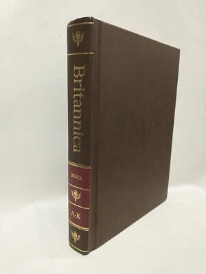 The New Encyclopedia Britannica 1989 Index A-K Leather Cover Book - Image 1 of 4
