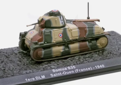 Somua S35 1ere DLM Saint-Quen (France) - 1940 1/72 Eaglemoss - Image 1 of 3