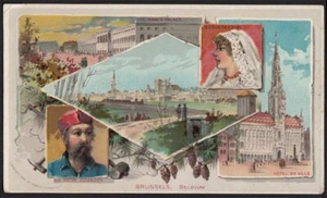 Arbuckle's Coffee View of Brussels Belgium VTG Trade Card #32 Hotel De Ville - Picture 1 of 2