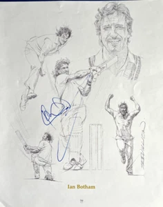IAN BOTHAM - LEGENDÄRER ENGLISCHER CRICKETSPIELER - TOP SIGNIERTES MAGAZINBILD - Bild 1 von 1