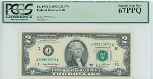 2003A PCGS $2 FW Superb Gem New 67PPQ - Picture 1 of 2