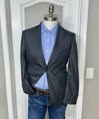 Apt. 9 Slim Fit Sport Coat Premier Flex Mens Size 38S Gray 2 Button Blazer - Image 1 of 4