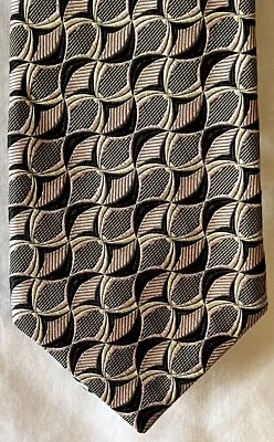 ROBERT TALBOTT, lo mejor de su clase, NORDSTROM cosido a mano, seda, rosa, negro, marfil geo Foto 1 de 4