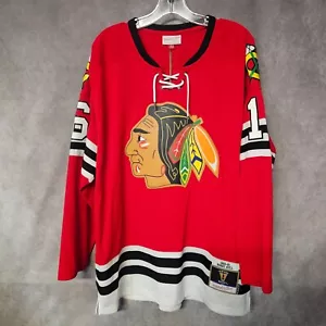 NWT Mitchell & Ness 1960 Chicago Blackhawks Bobby Hull 16 Jersey Mens L $200 - Picture 1 of 10